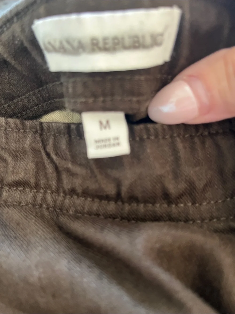 NWOT-Banana Republic Brown Linen-Blend Pant, Medium